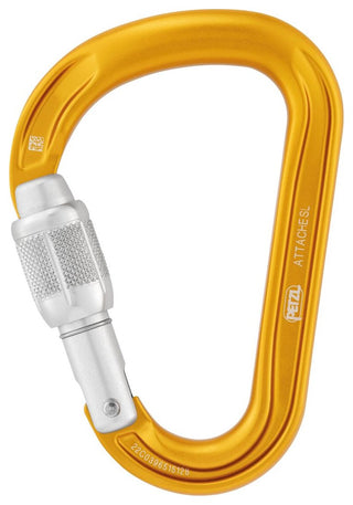 Charger l'image dans la galerie, Attache Screw-Lock - jaune, mousqueton à verrouillage à vis
