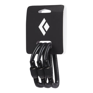 Afbeelding in Gallery-weergave laden, HotForge Screwgate - zwart, schroefkarabiner - 3-pack
