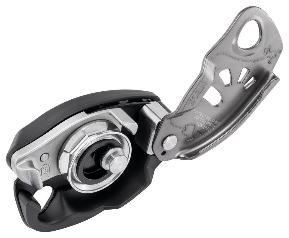 Neox Belay Kit - licht grijs, halfautomaat met safebiner