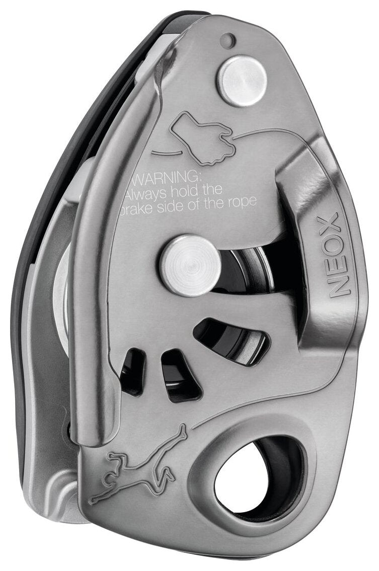 Neox Belay Kit - licht grijs, halfautomaat met safebiner