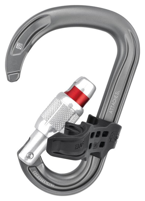 Neox Belay Kit - licht grijs, halfautomaat met safebiner