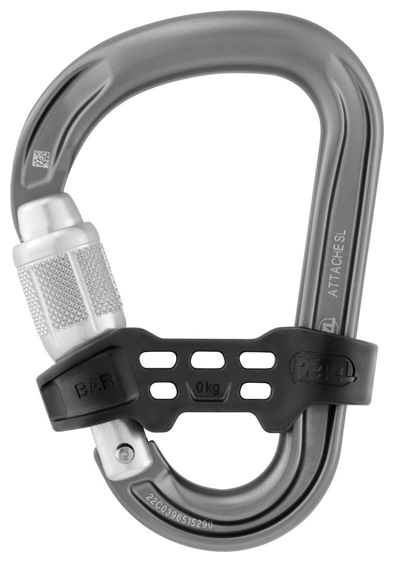 Neox Belay Kit - licht grijs, halfautomaat met safebiner