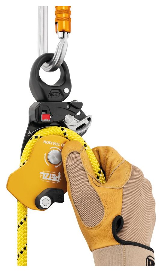Pro Traxion, katrol met teruglooprem en swivel