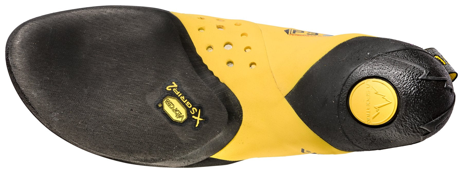 Solution - blanc/jaune, chaussons d'escalade hommes