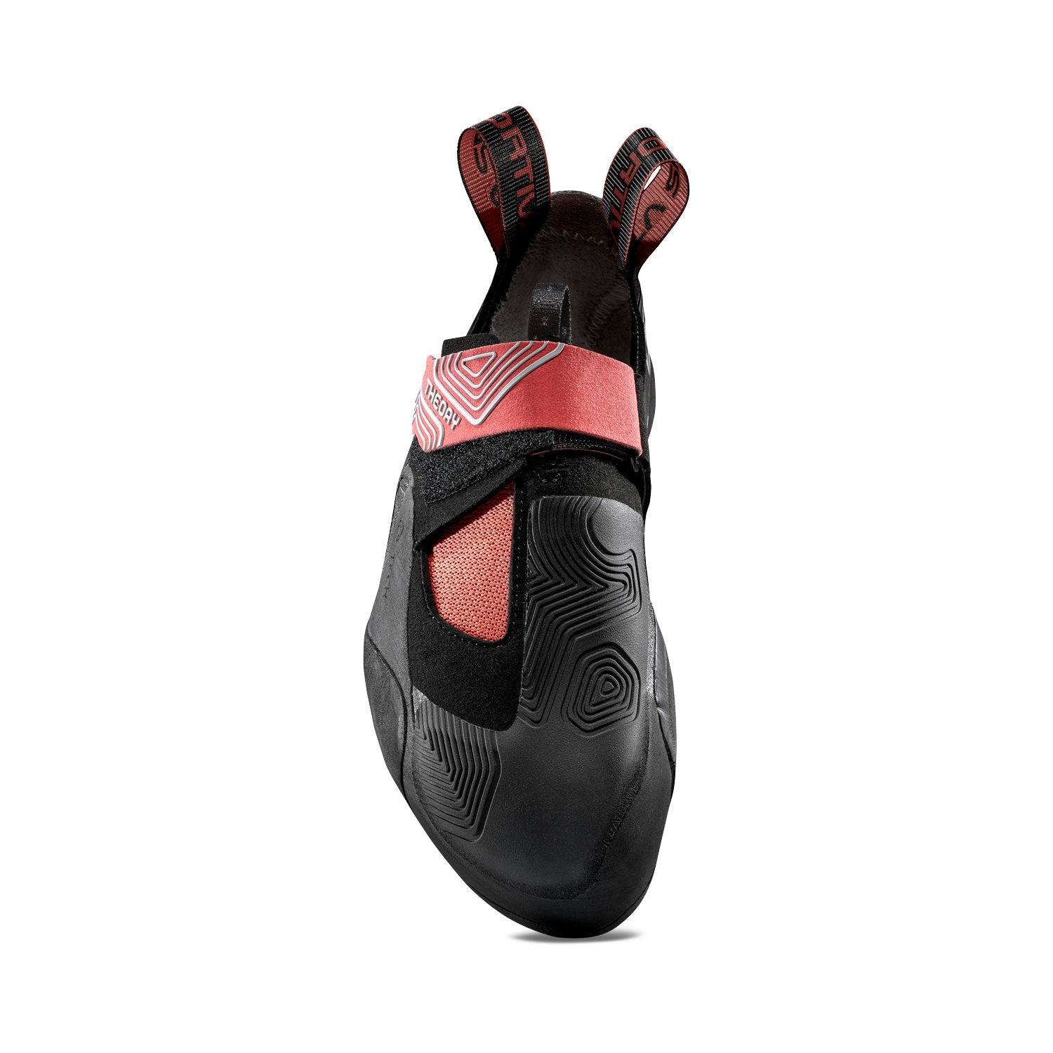 Theory Woman (2025), hibiscus/noir, chaussons d'escalade femmes