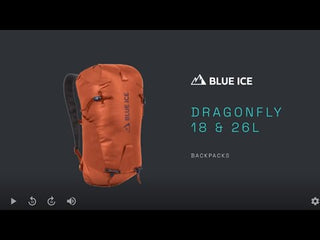 Video laden en afspelen in Gallery-weergave, Dragonfly (26L), lichtgewicht bergsportrugzak
