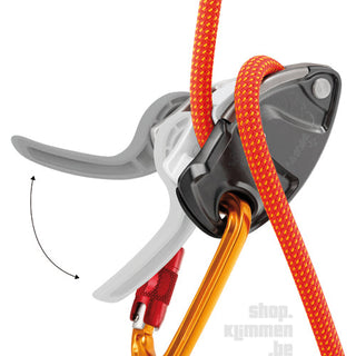 Afbeelding in Gallery-weergave laden, GRIGRI®+ - oranje, zekerapparaat met anti-paniekhendel