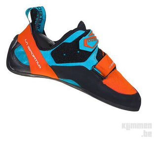Afbeelding in Gallery-weergave laden, Katana - mandarijn/tropisch blauw, heren klimschoenen