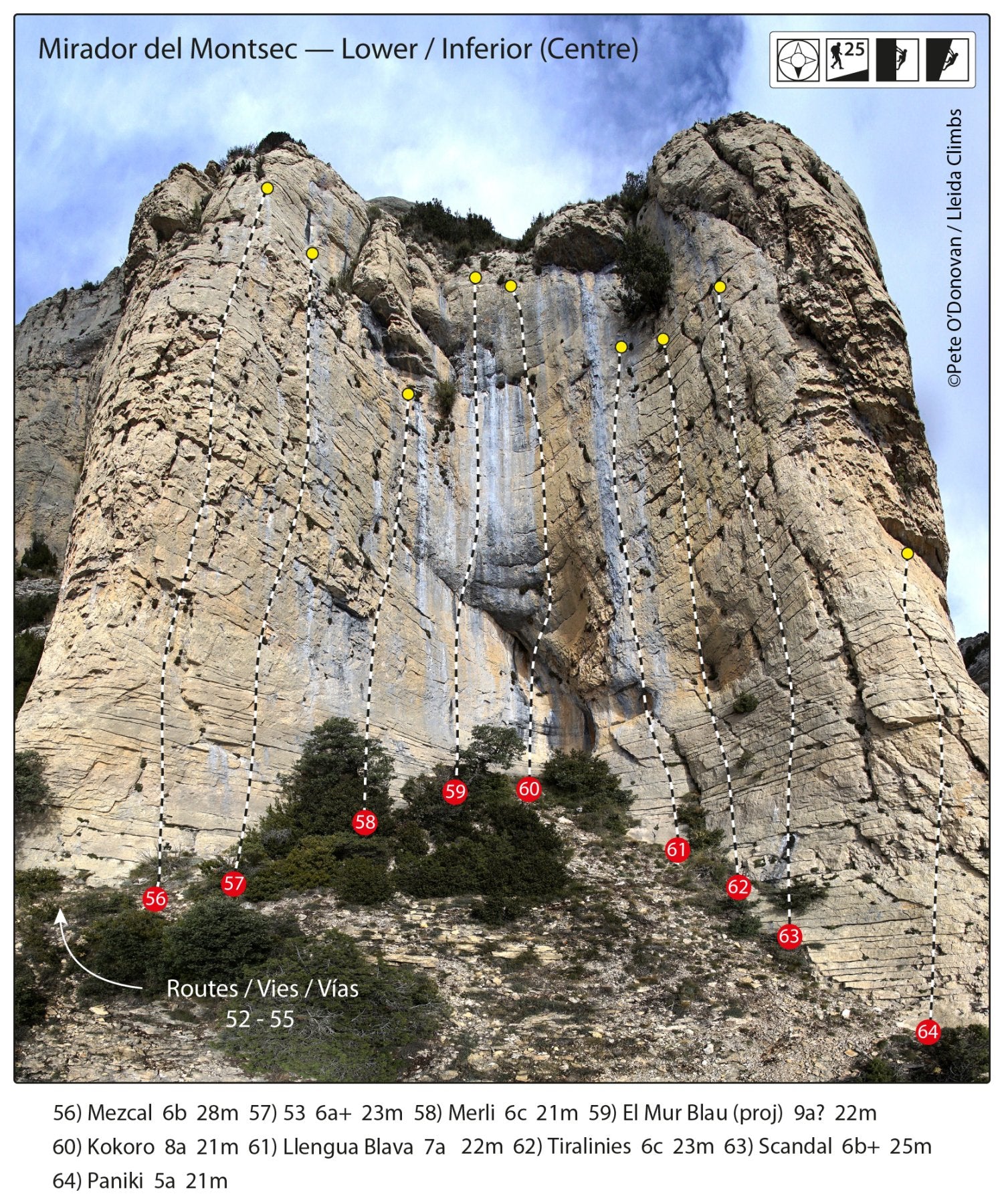 Lleida Climbs (2019), topo-guide escalade