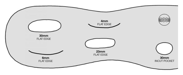 Moon Fingerboard - Traffic White, poutre