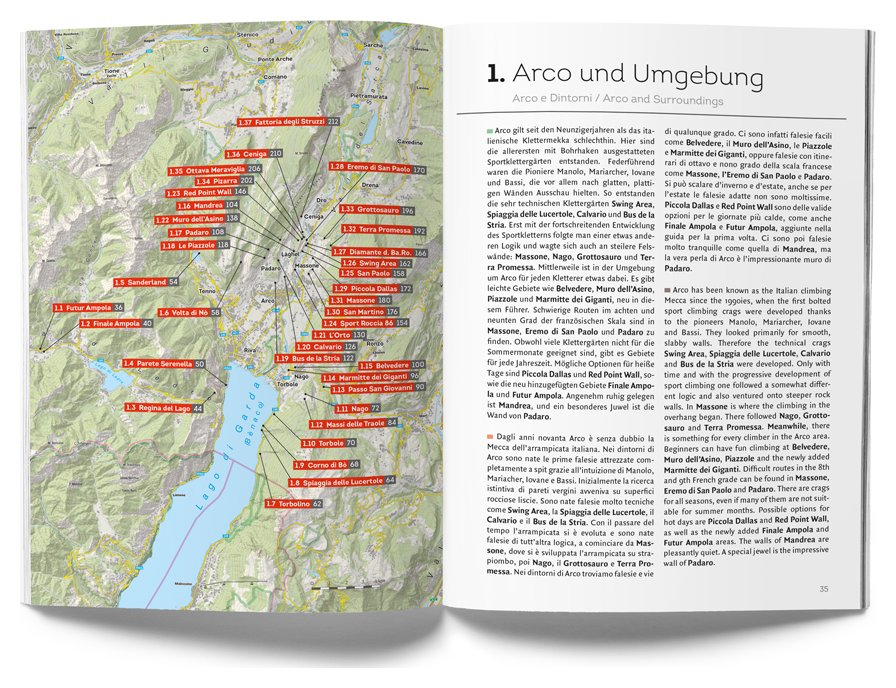 Arco sport climbing (2019), guidebook