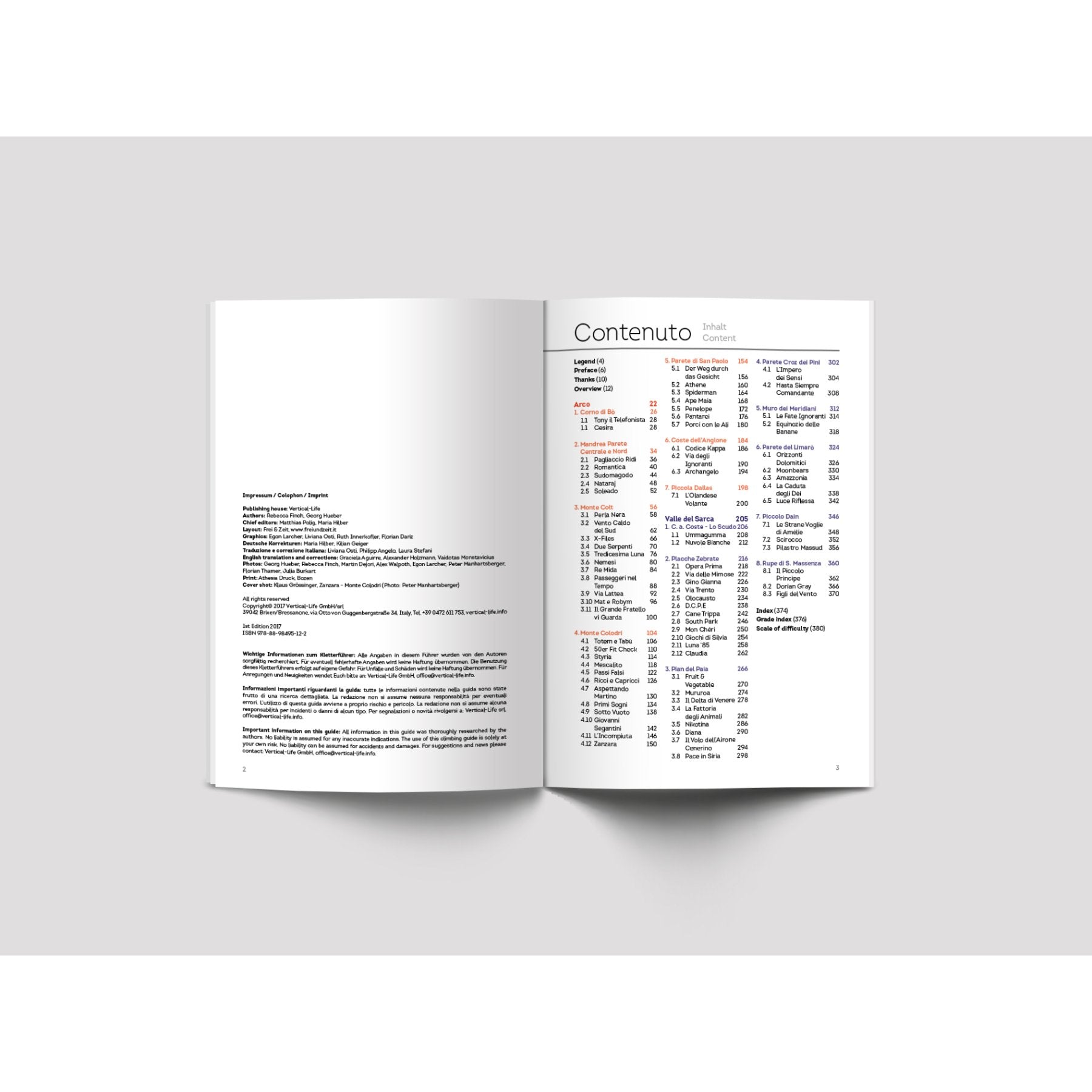 Arco multi-pitch climbing (2017), guidebook