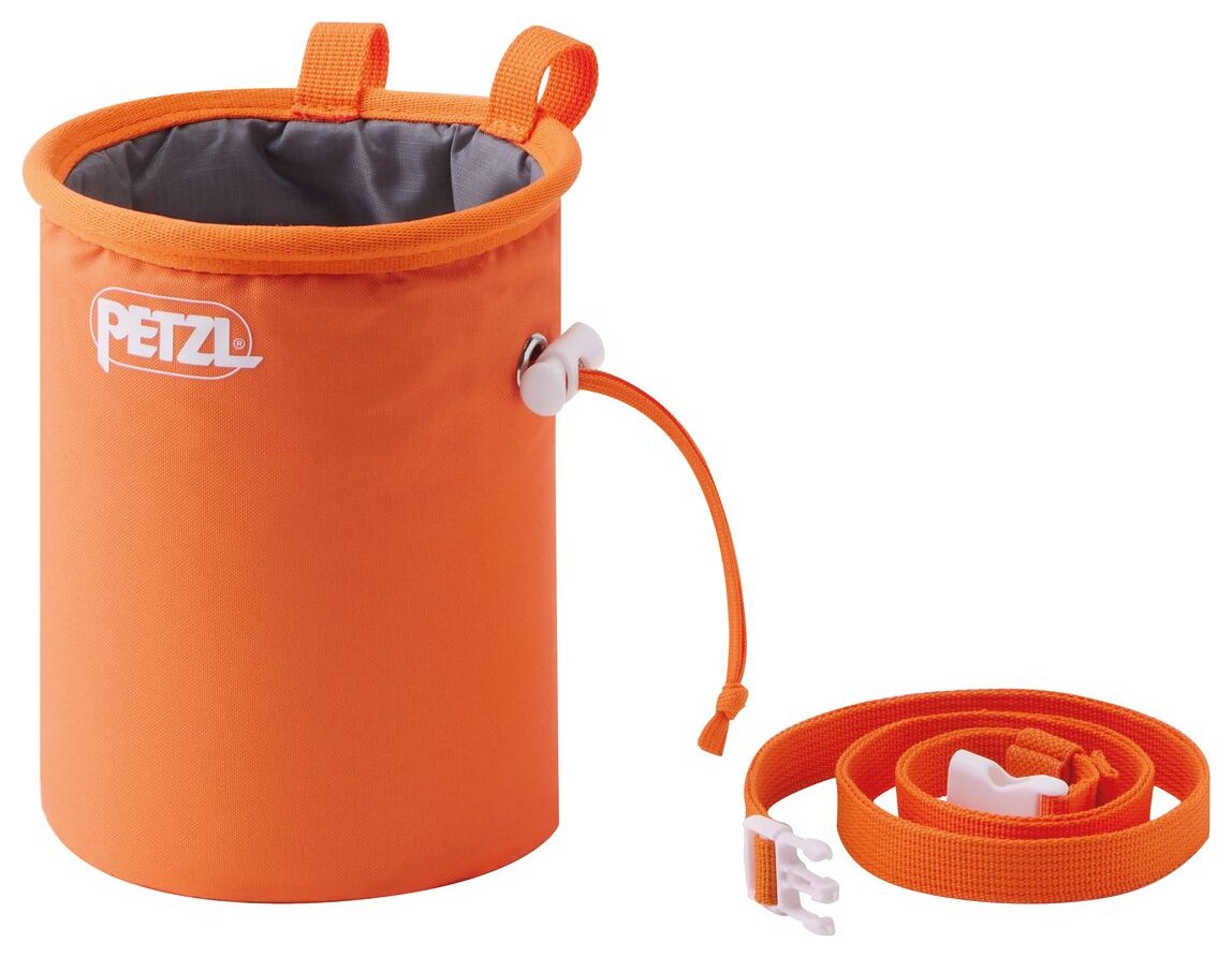 Bandi - orange, round chalk bag