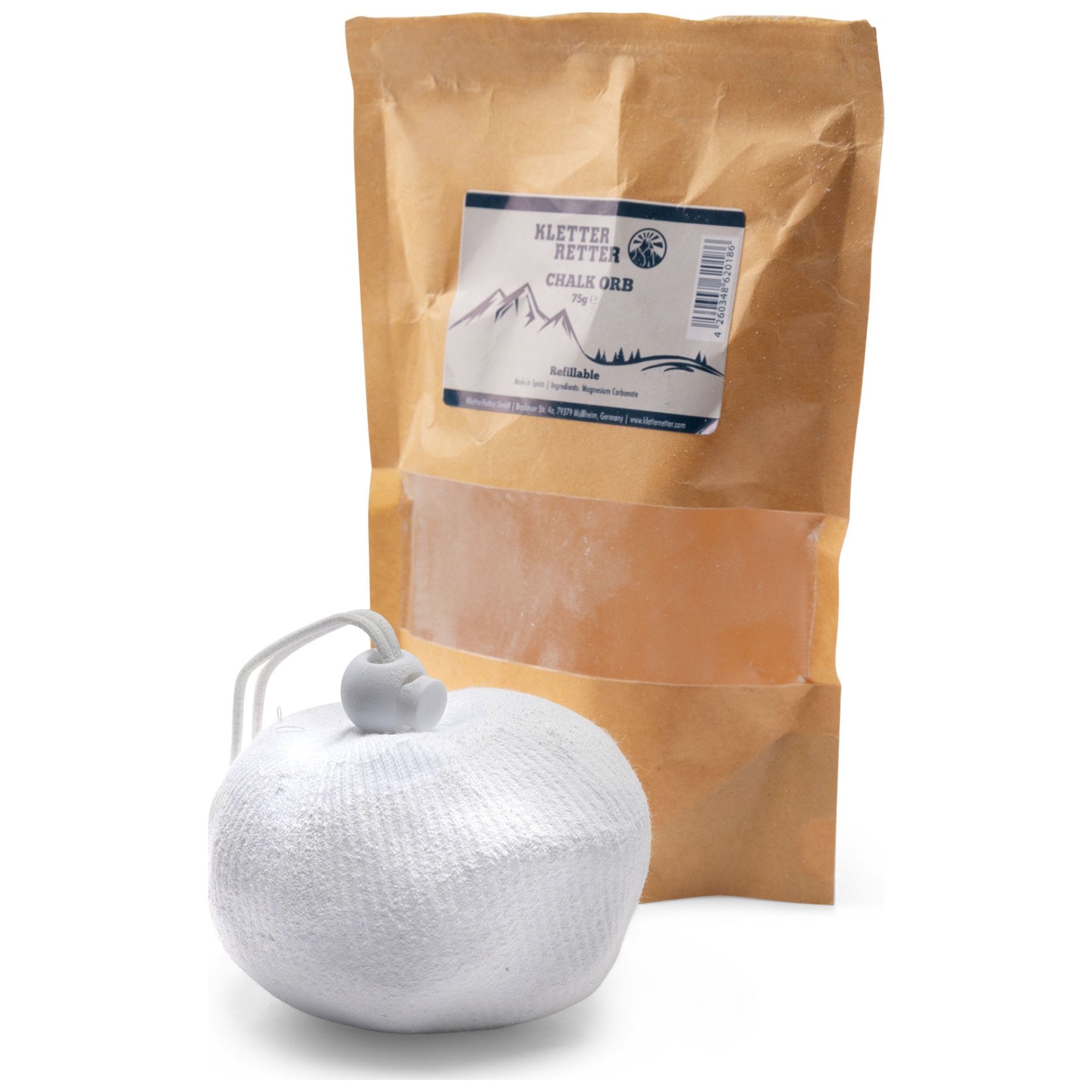 Chalk Orb (75g), hervulbare pofbal
