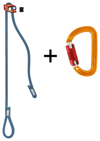 Load image into Gallery viewer, Connect Adjust, adjustable lifeline + Sm&#39;D Twist-Lock, karabiner
