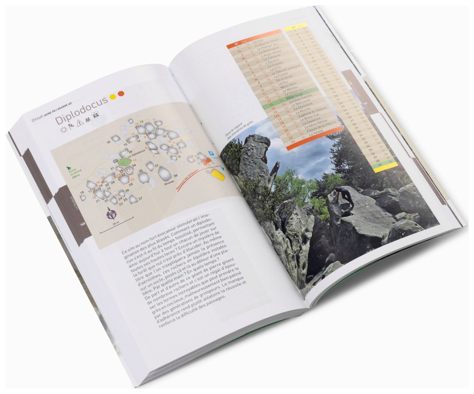 Escalade à Fontainebleau, topo-guide escalade