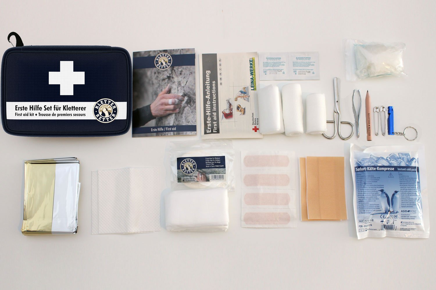 Trousse de premiers secours pour grimpeurs