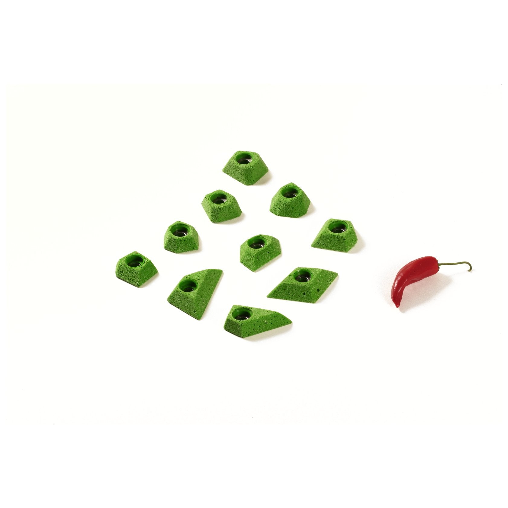 Geo - complete, full climbing holds set