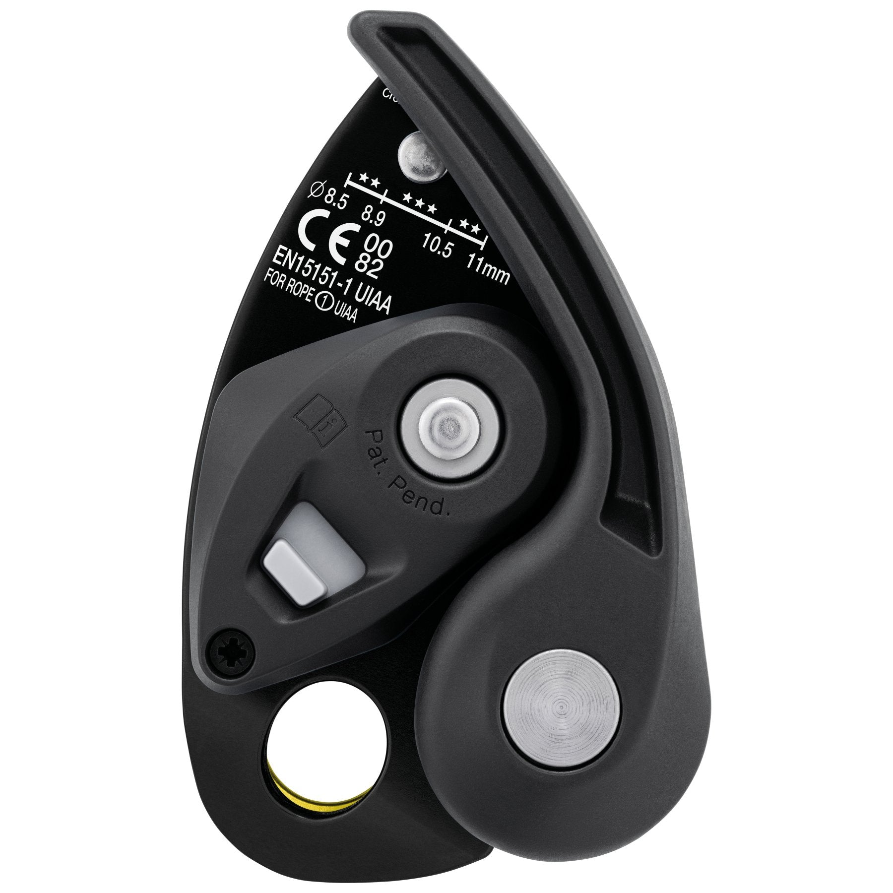 GriGri+ - yellow, belay device with anti-panic handle