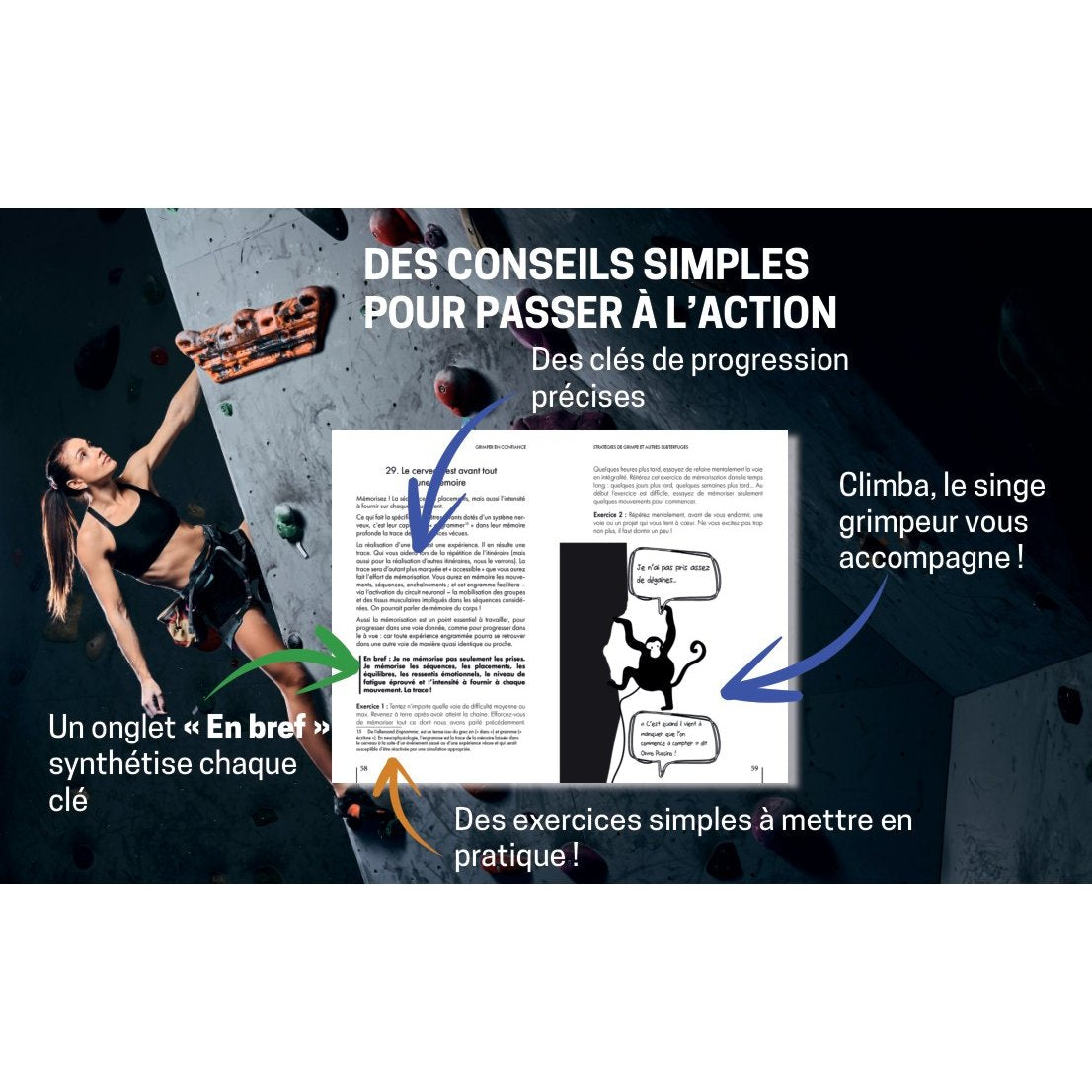Grimper en confiance (Francais), guide d'entrainement escalade