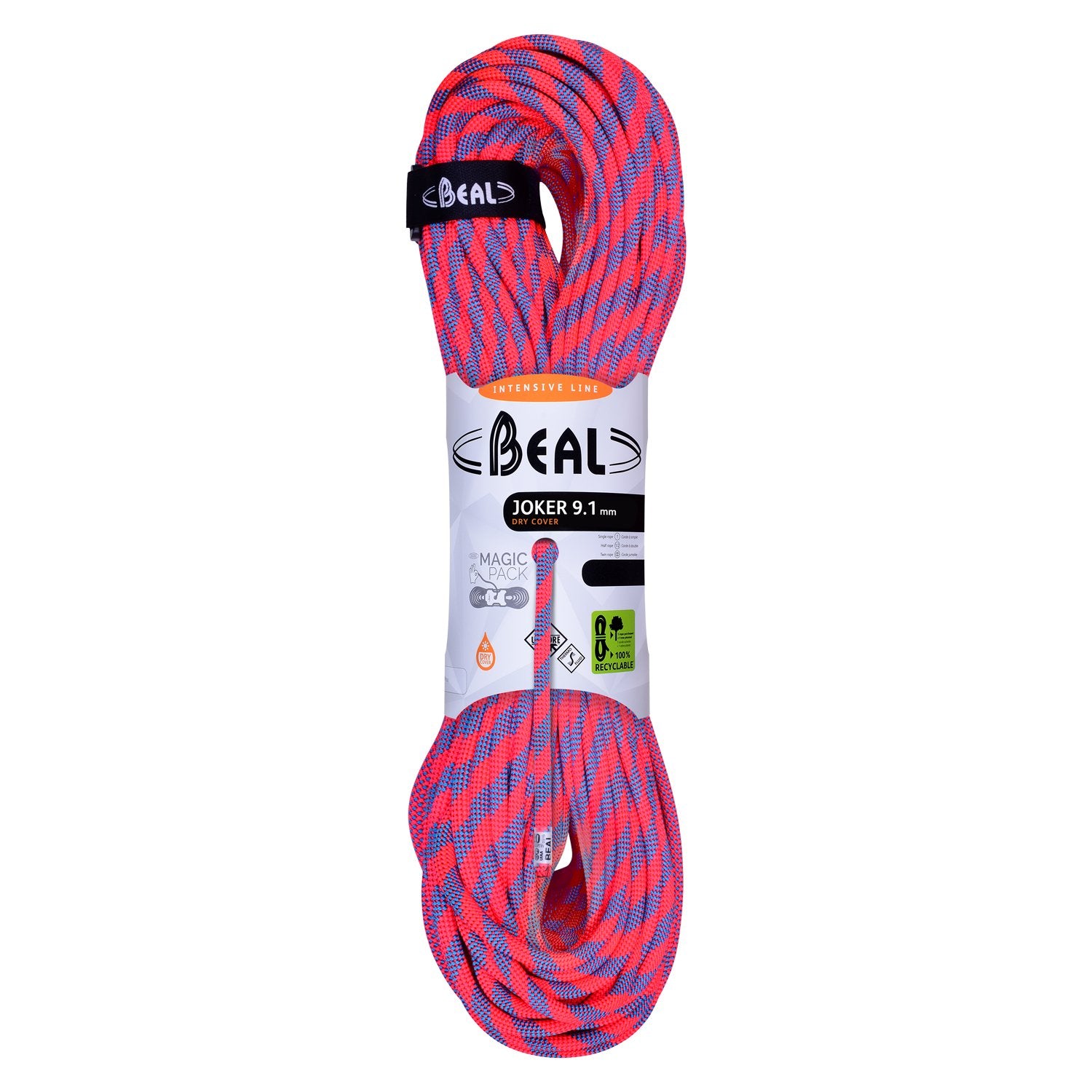 Joker (9.1mm, 100m) - unicore, drycover, safe control, oranje, klimtouw