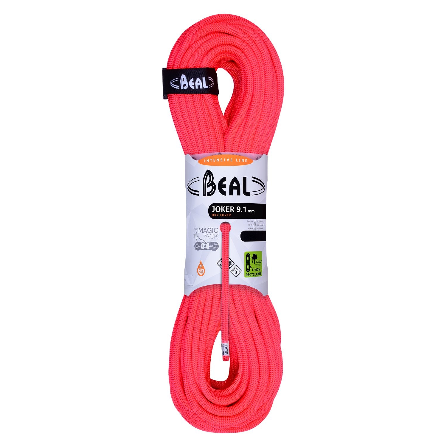 Joker (9.1mm, 80m) - unicore, drycover, orange, corde d'escalade
