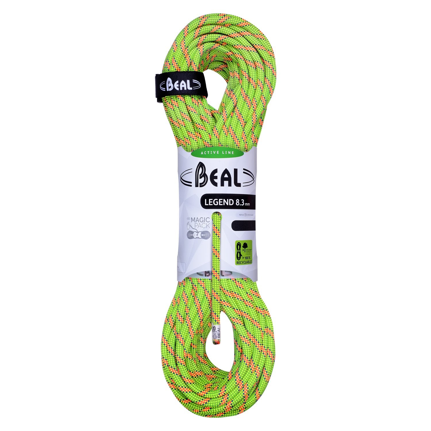 Legend (8.3mm, 2x60m) - vert/rose, corde d'escalade