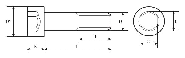 M10 hexagon socket head bolts