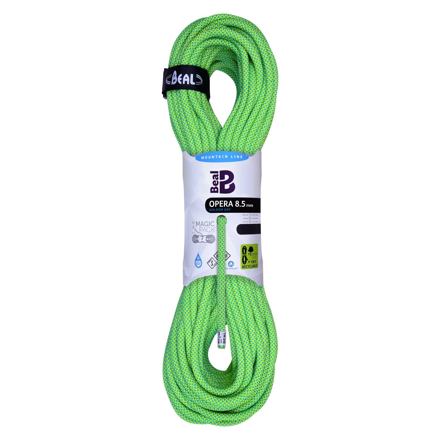Opera (8.5mm, 50m) - unicore, golden dry, vert, corde d'escalade