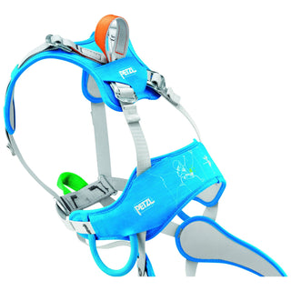 Load image into Gallery viewer, Ouistiti - blue, kid&#39;s full body climbing harness
