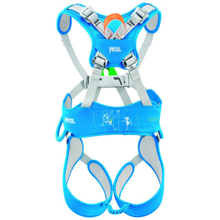 Load image into Gallery viewer, Ouistiti - blue, kid&#39;s full body climbing harness
