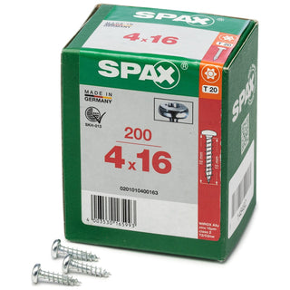 Afbeelding in Gallery-weergave laden, Spax T20 (4x16mm), round head screws
