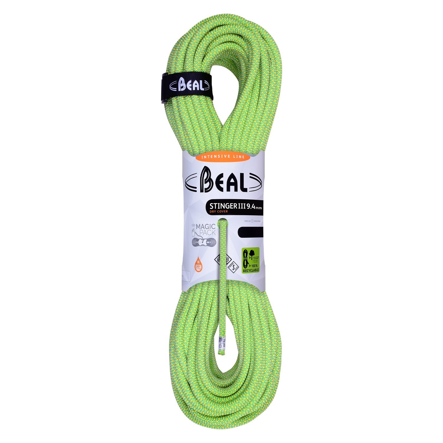Stinger III (9.4mm, 80m) - unicore, drycover, anis, klimtouw