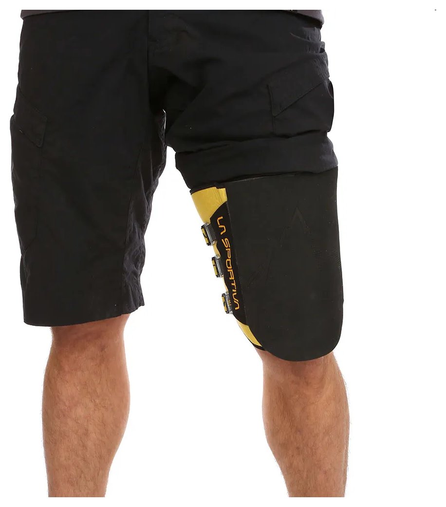 Laspo Knee Pad - noir/jaune, genouillère escalade