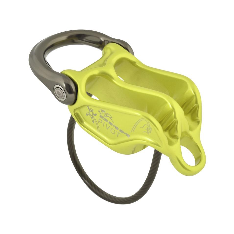 Pivot - lime green, belay device